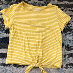 One yellow shirt and one black  shirt